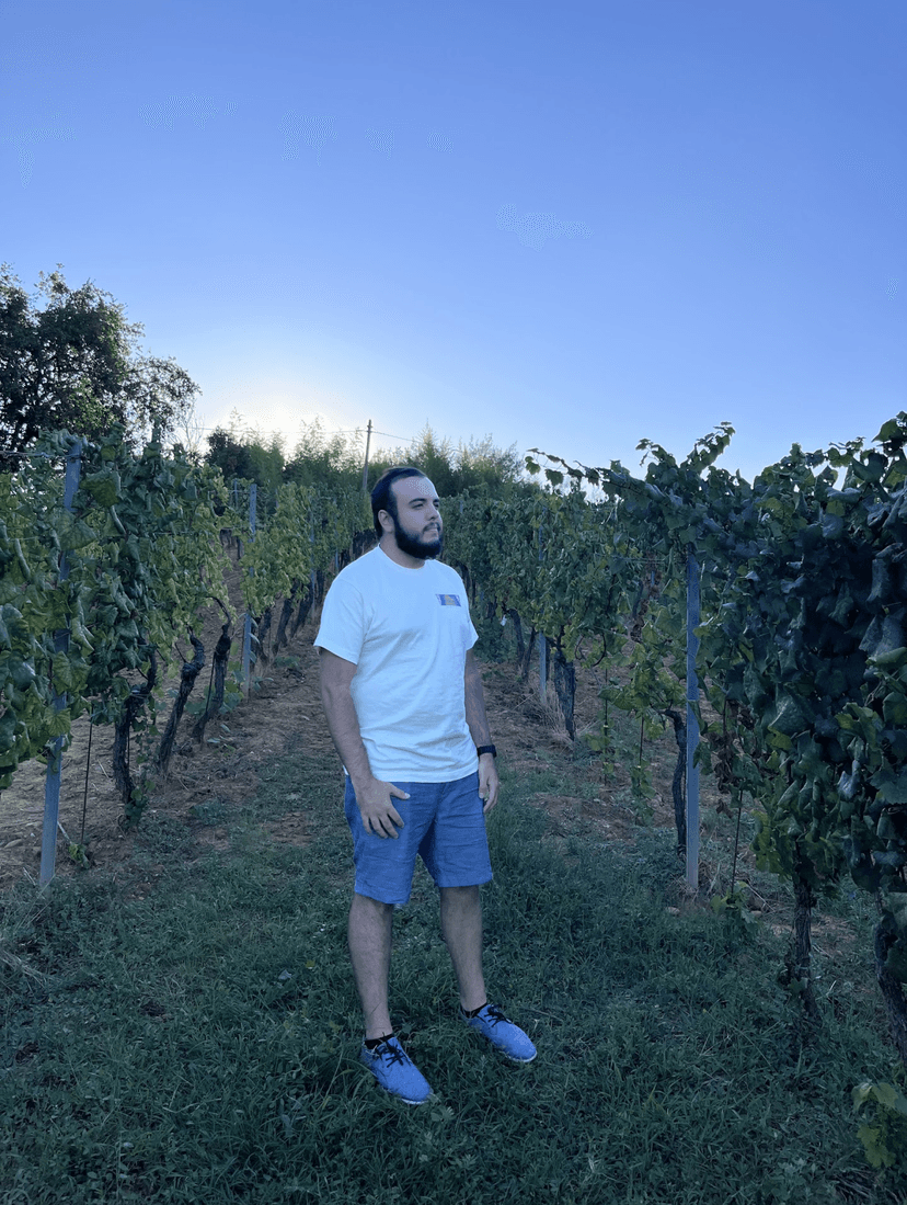 me in a vineyard